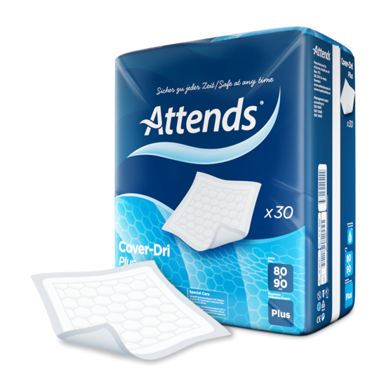 Inkontinensskydd Attends Cover-Dri Plus 80x90cm 30st/fp